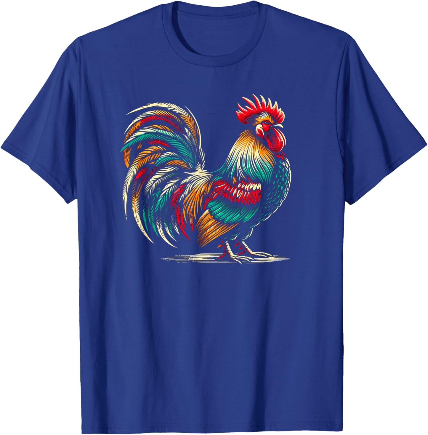 Colorful Rooster T-Shirt - T-Shirt | Royal