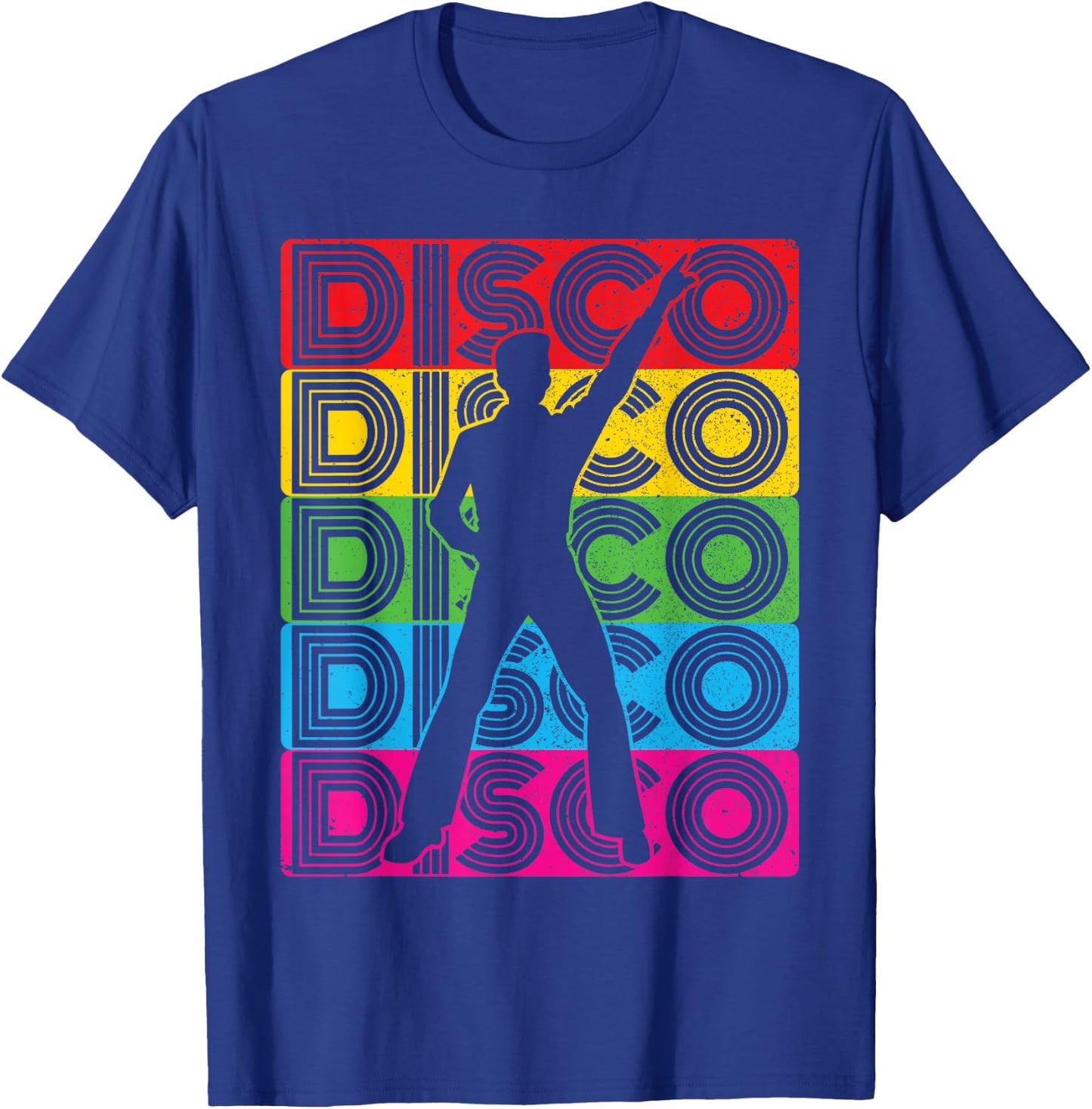 Disco Outfit Men's 70s & 80s Costume, Dance, Party | Disco , black, s T-Shirt - T-Shirt | Royal