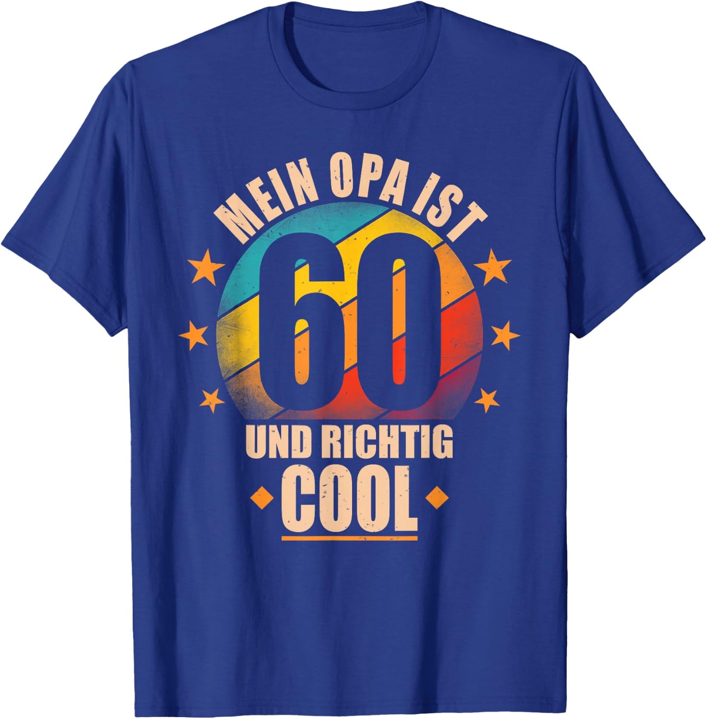 Mein Opa ist 60 und richtig cool - 60th Birthday Grandad , black, s T-Shirt - T-Shirt | Royal