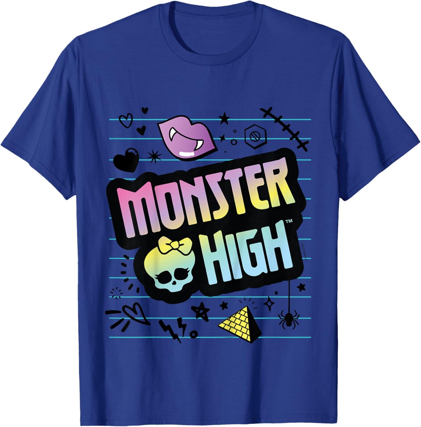 Children's Monster High - MH Skulltastic Logo , White T-Shirt - T-Shirt | Royal