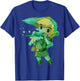 Nintendo Legend of Zelda Link Playing Music Portrait T-Shirt - T-Shirt | Royal