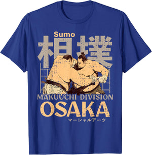 Osaka City Vintage Sumo Wrestling Japan Osaka , Black, S T-Shirt - T-Shirt | Royal