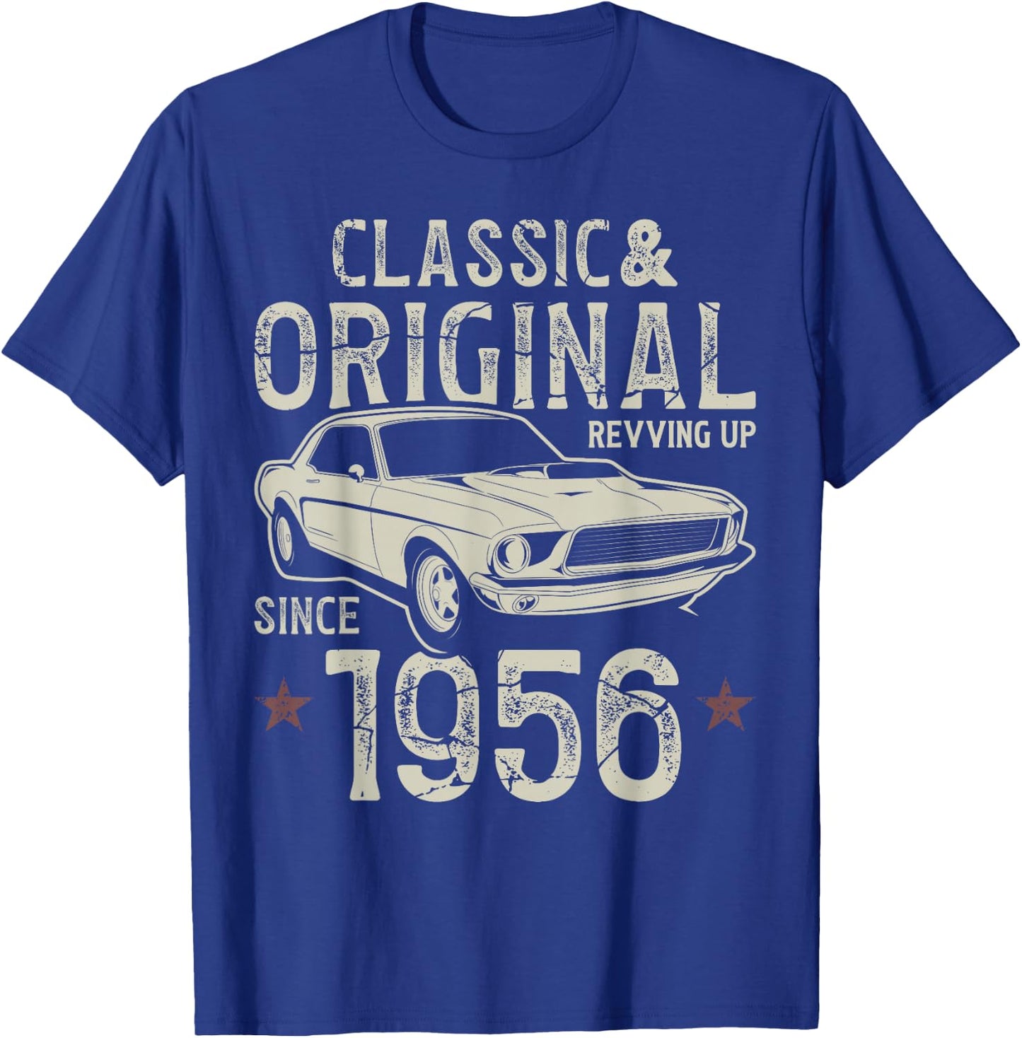 70. Geburtstag 1956 Oldtimer T-Shirt - T-Shirt | Royal