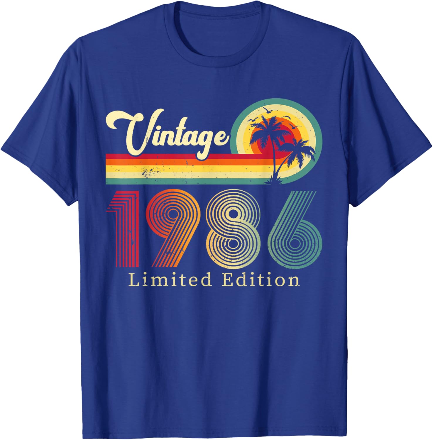 40 Birthday Vintage 1986 Classic 40 Year Old Best of 1986 T-Shirt - T-Shirt | Royal
