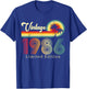 40 Birthday Vintage 1986 Classic 40 Year Old Best of 1986 T-Shirt - T-Shirt | Royal