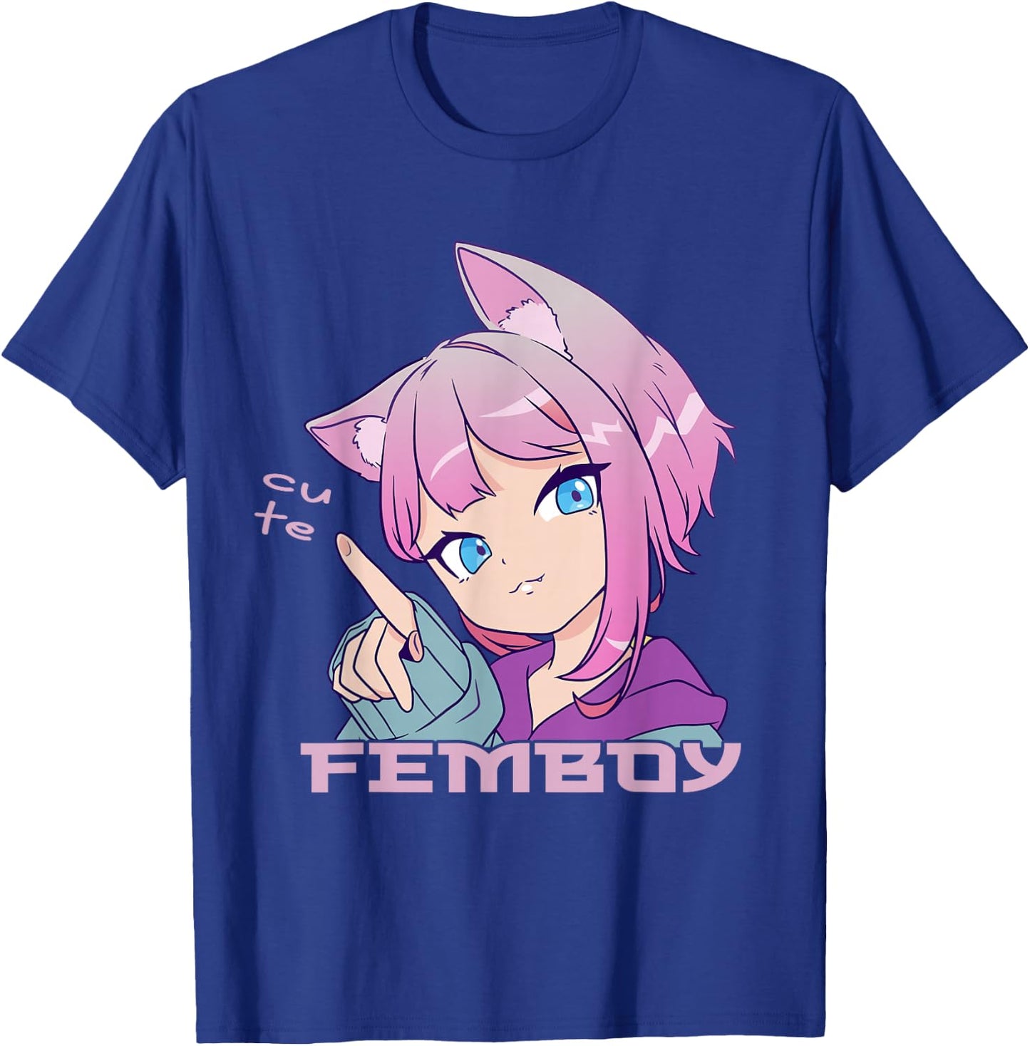 Femboy Anime Neko Femboy Anime Süßer Femboy T-Shirt - T-Shirt | Royal