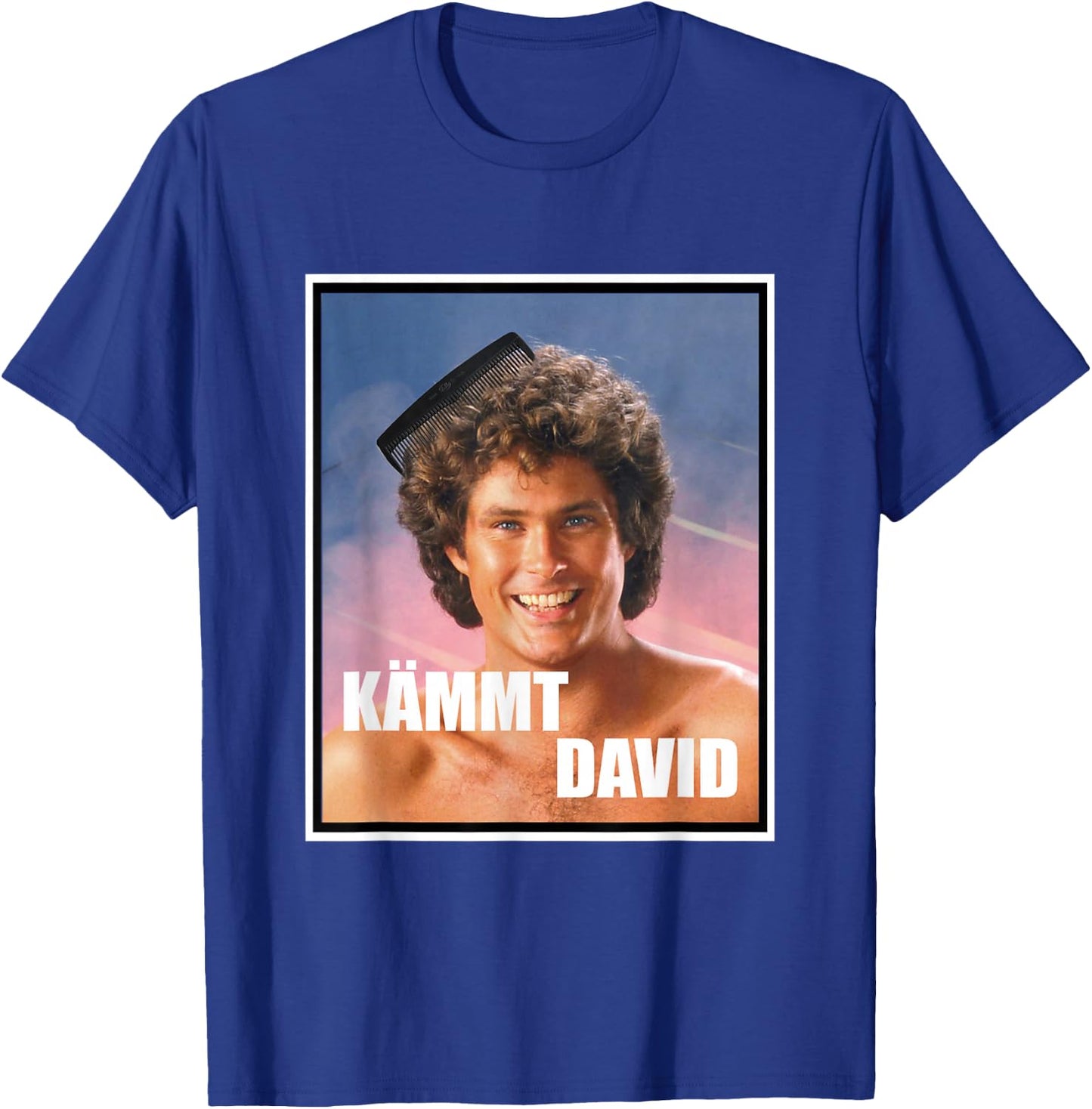 Kämmt David Funny Satire Saying David with Comb T-Shirt - T-Shirt | Royal