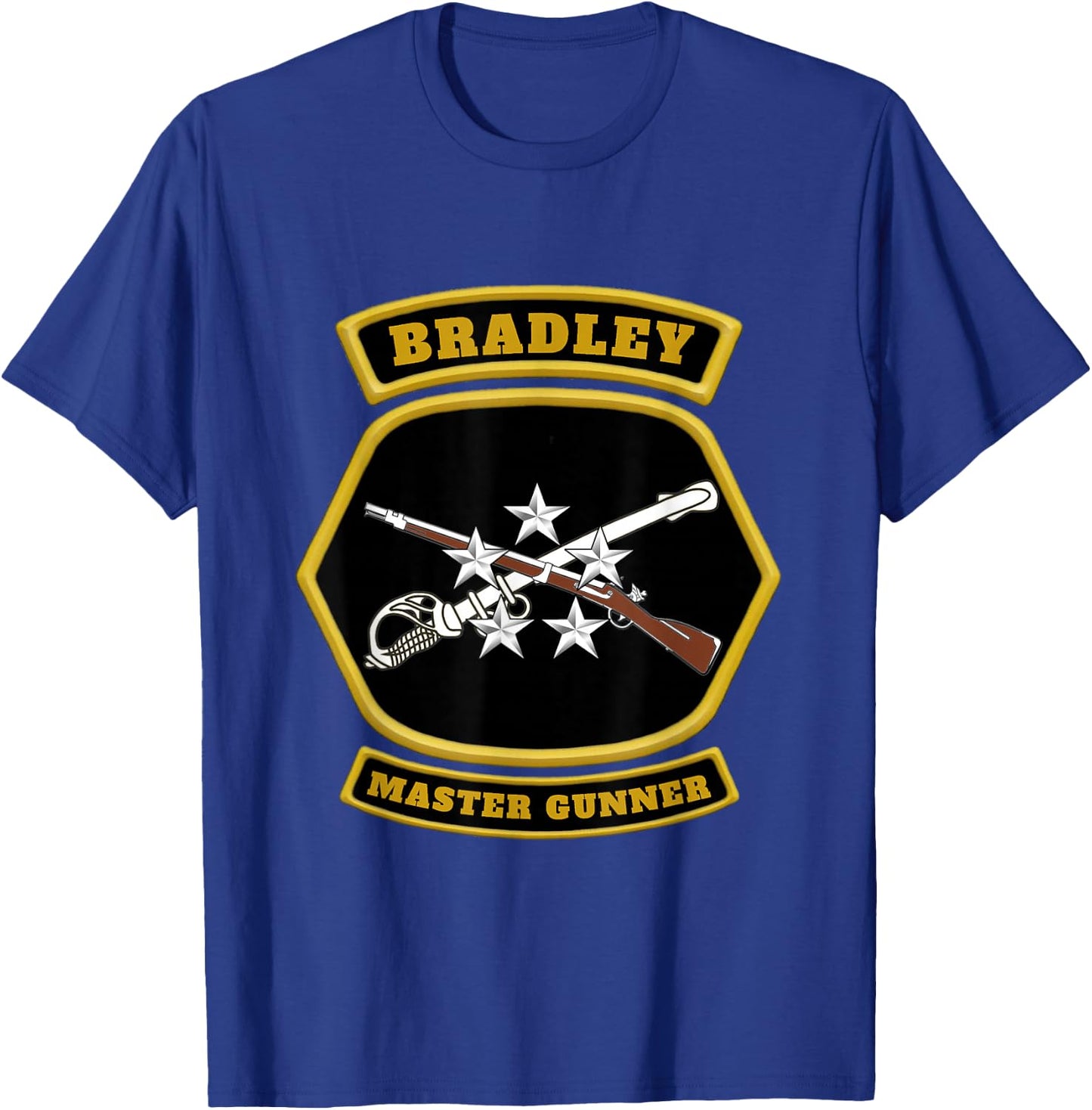 Bradley Master Gunner Emblem graphic T-Shirt - T-Shirt | Royal