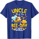 Uncle Of The Bee Day Girl Birthday Party Bee Lover T-Shirt - T-Shirt | Royal