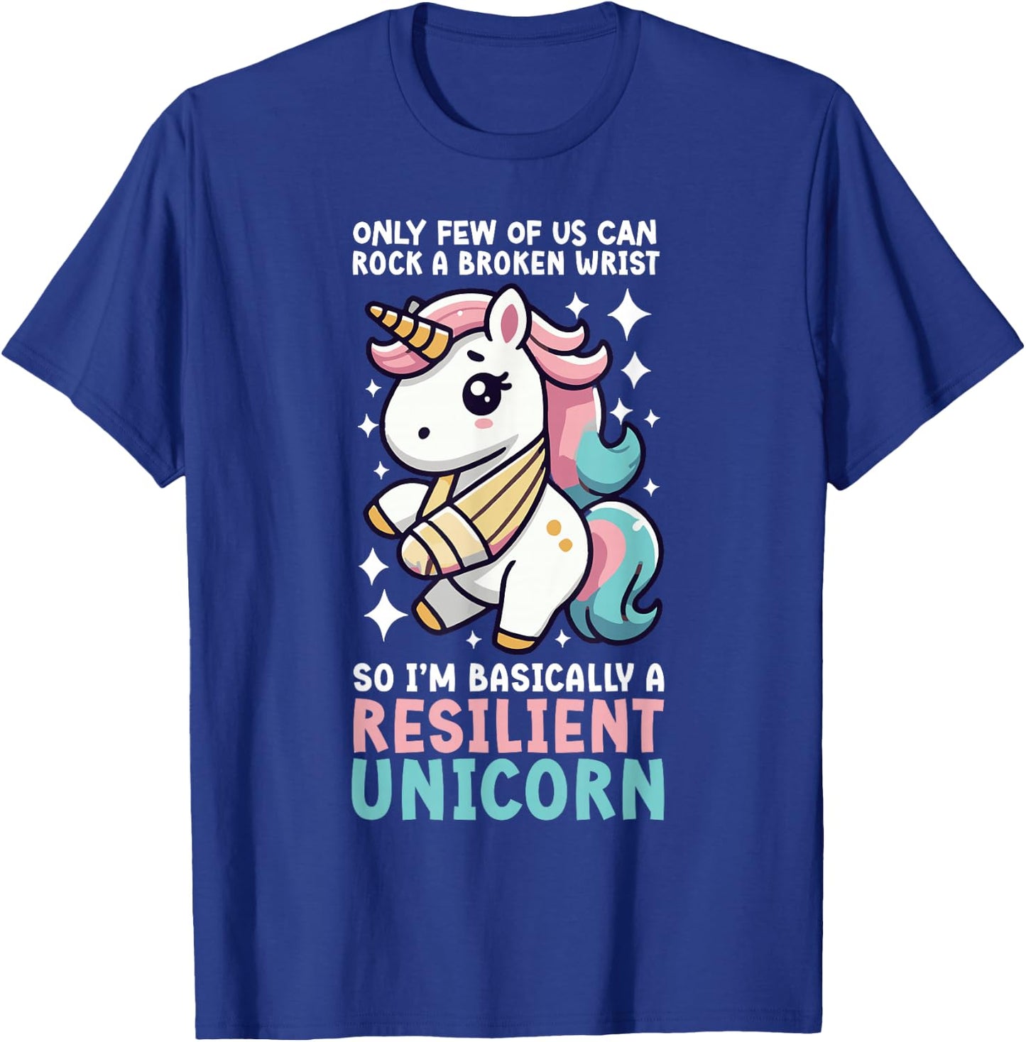 Broken Wrist Recovery Unicorn Broken Wrist Surgery Recovery T-Shirt - T-Shirt | Royal