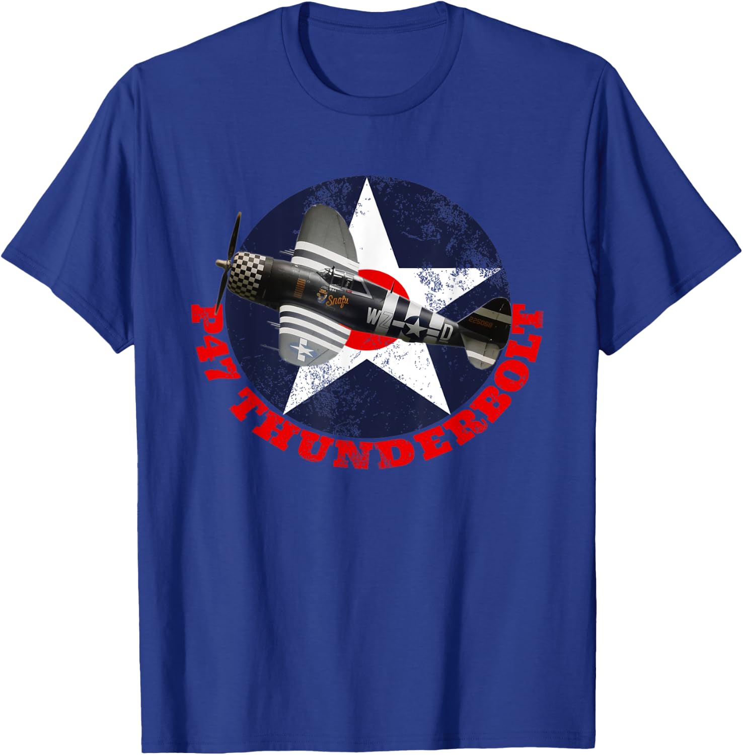 P47 Thunderbolt WW2 Fighter Plane Air Shows Plane Spotting T-Shirt - T-Shirt | Royal
