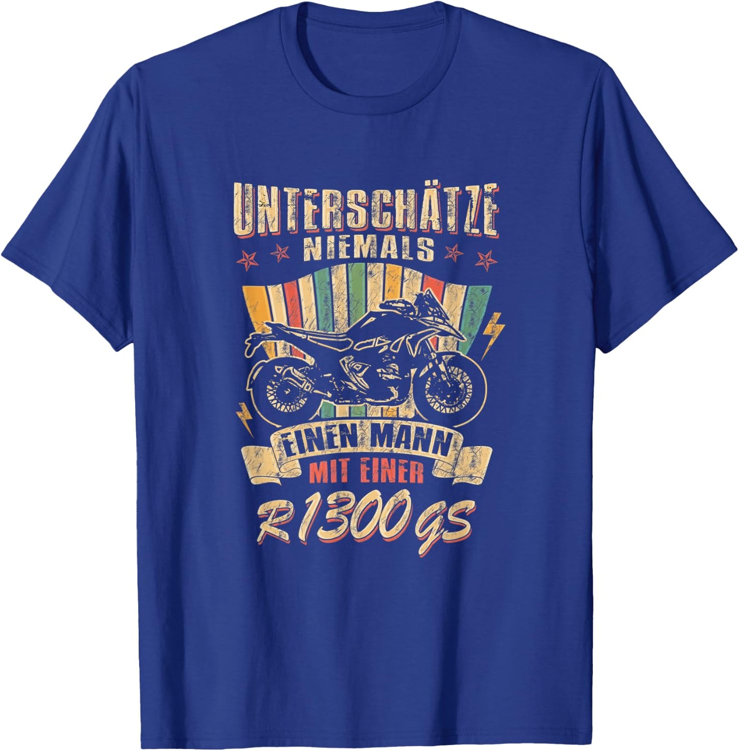 R1300GS Motorcycle Travel Enduro Speed Biker T-Shirt - T-Shirt | Royal