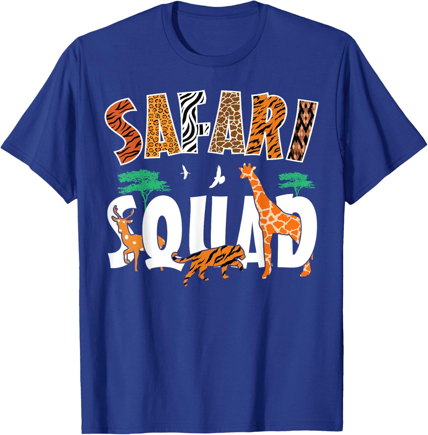 Safari Squad Animals Zoo Lovers African Animal T-Shirt - T-Shirt | Royal