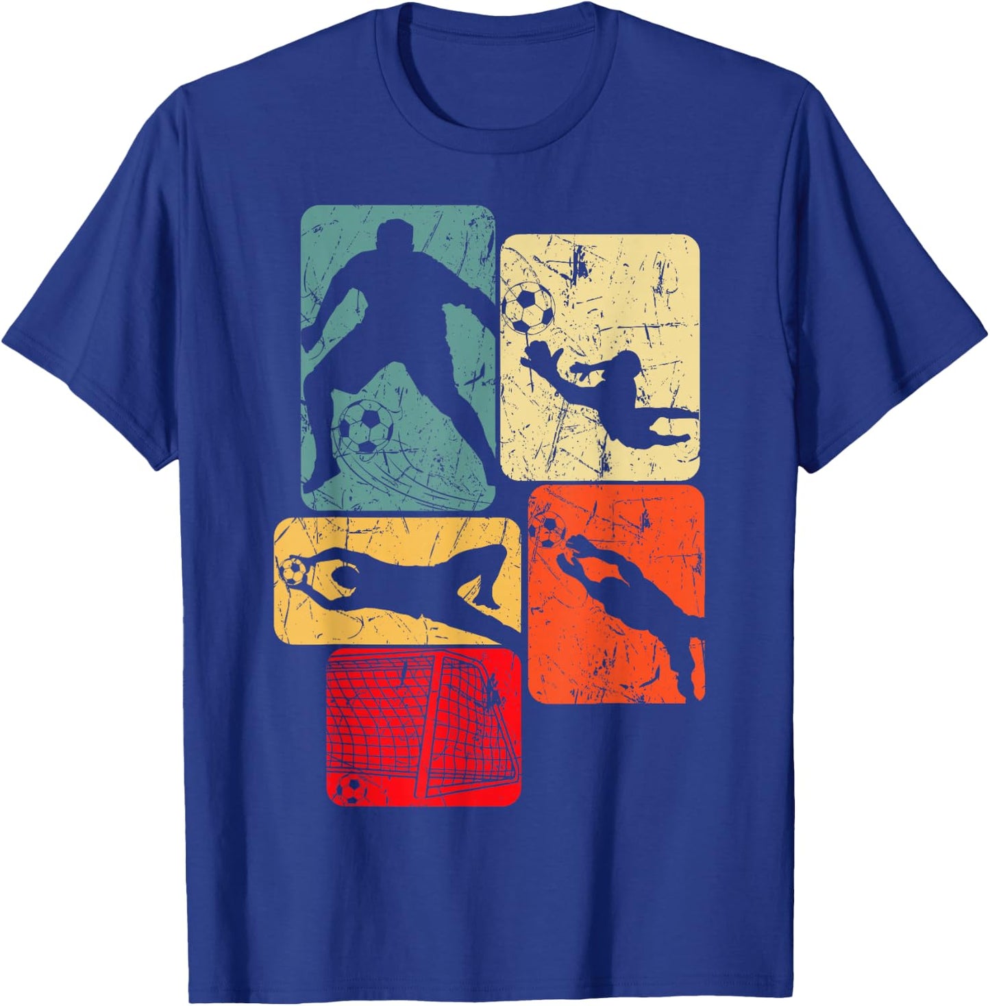 Football Goalkeeper Boy , black T-Shirt - T-Shirt | Royal