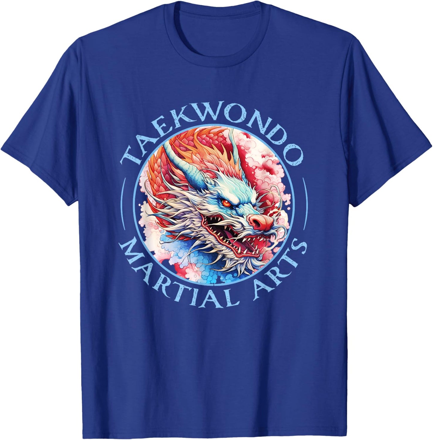Taekwondo TKD Tae Kwon Do Dragon Art Martial Arts Graphic T-Shirt - T-Shirt | Royal