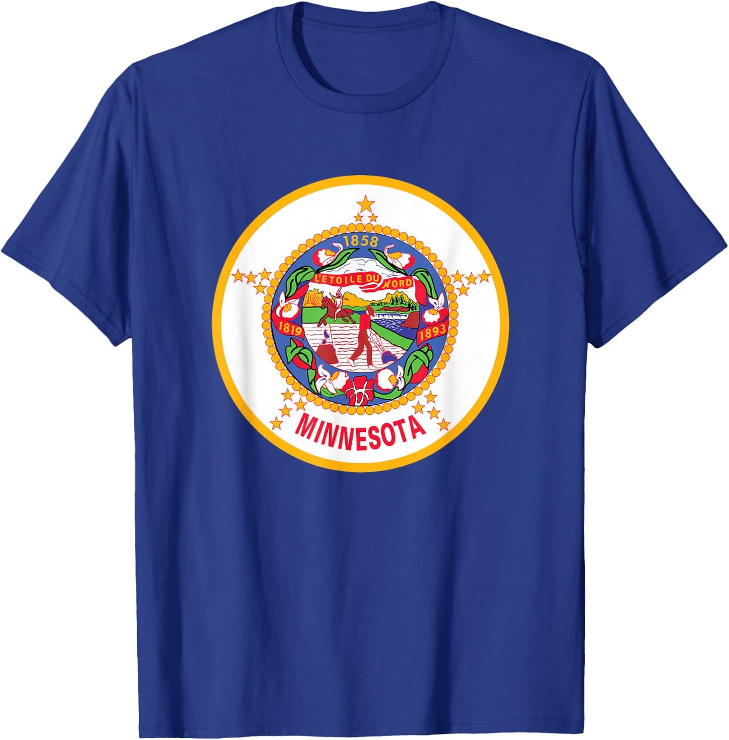Original Minnesota Flag T-Shirt - T-Shirt | Royal