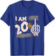 I Am 20 Plus Middle Finger Skeleton Bone 21st Birthday Shirt T-Shirt - T-Shirt | Royal