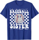 in My Baseball Sister Era Leopard Sister Baseball Girl Women T-Shirt - T-Shirt | Royal