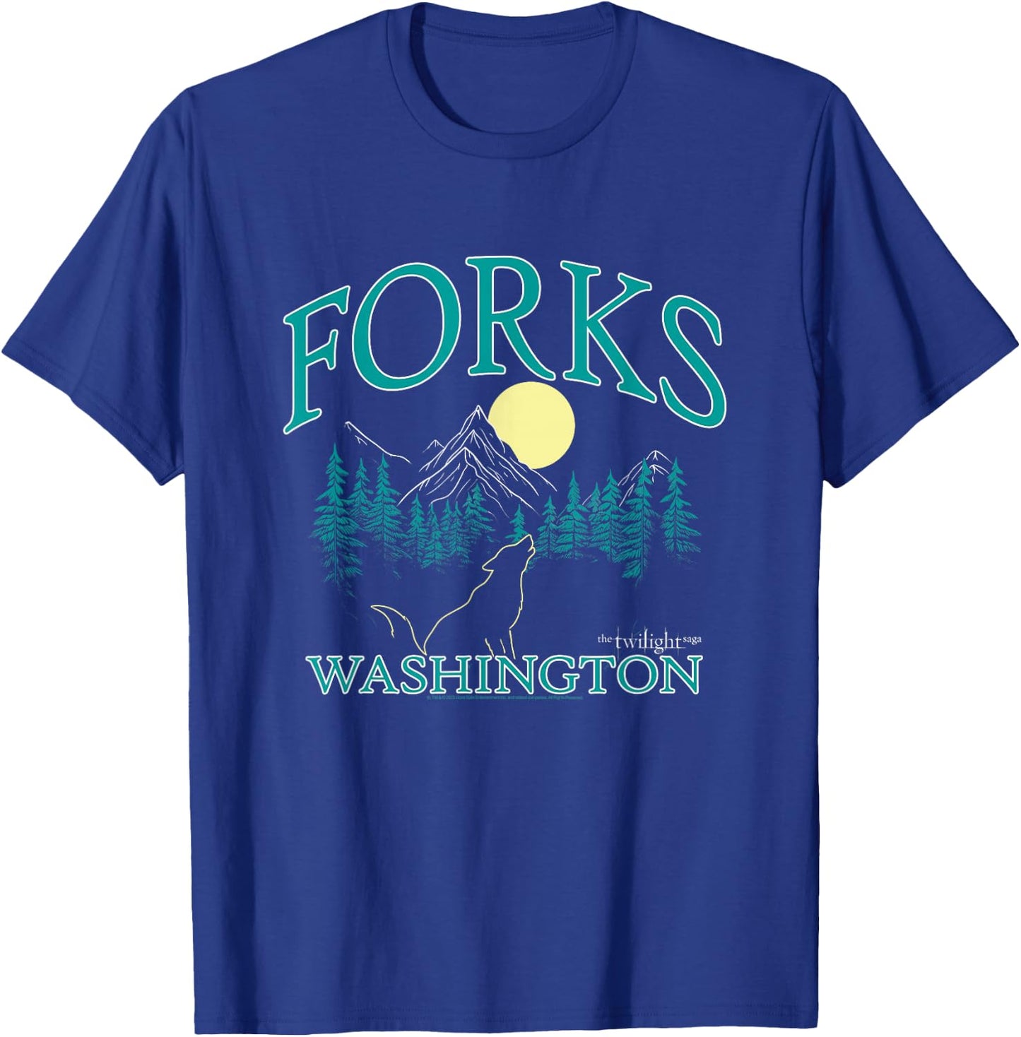 Twilight Forks Washington Movie T-Shirt - T-Shirt | Royal