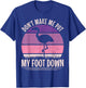 Vintage Don't Make Me Put My Foot Down Women Funny Flamingo T-Shirt - T-Shirt | Royal