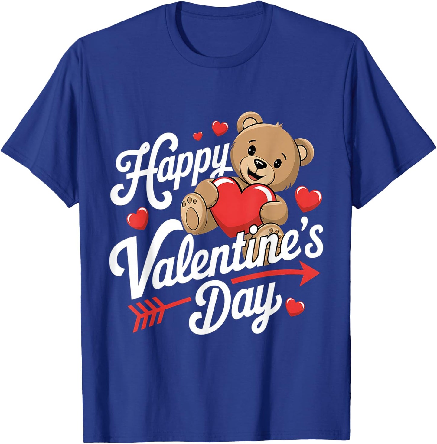 Happy Valentines Day Shirts Women Cute Valentine T-Shirt - T-Shirt | Royal