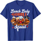 Lunch Lady Gobble Squad Turkey Pumpkin Happy Thanksgiving T-Shirt - T-Shirt | Royal