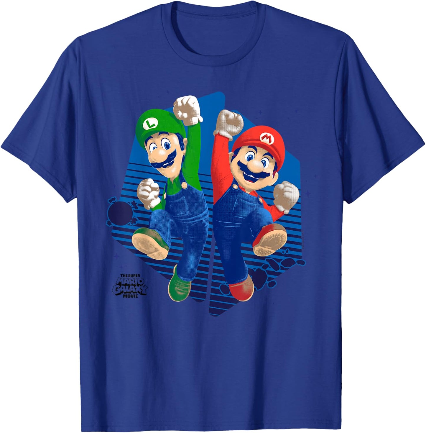 The Super Mario Galaxy Movie Mario & Luigi Galaxy Jump T-Shirt - T-Shirt | Royal