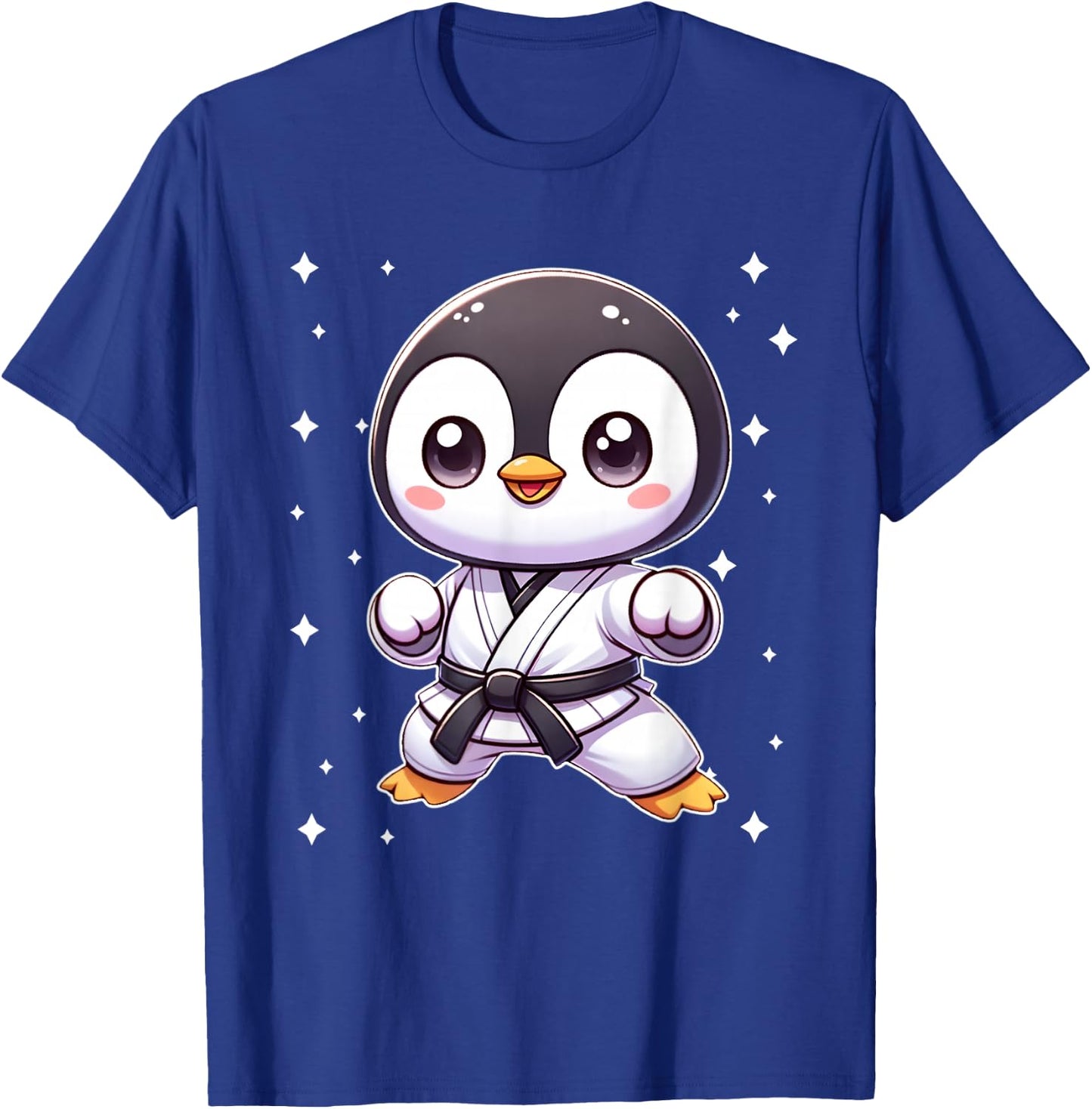 Cute kawaii karate penguin Martial Arts T-Shirt - T-Shirt | Royal