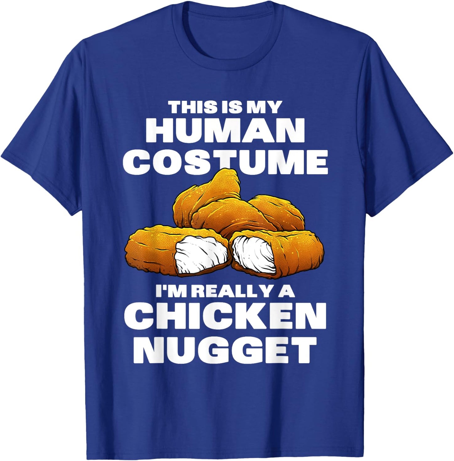 Funny Chicken Nugget Costume For Kids Fashion Nugget Foodie T-Shirt - T-Shirt | Royal