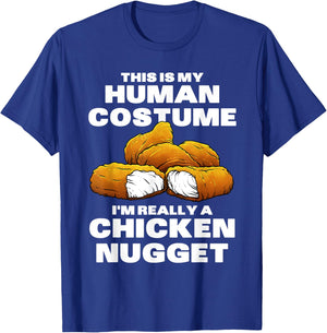 Funny Chicken Nugget Costume For Kids Fashion Nugget Foodie T-Shirt - T-Shirt | Royal