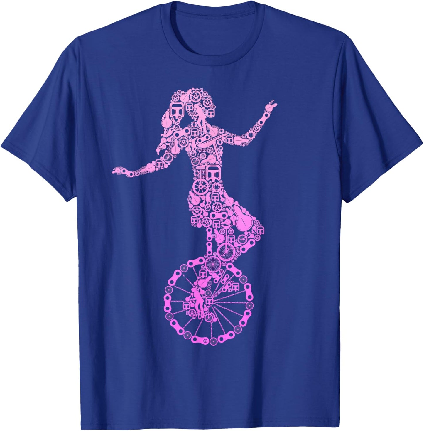 Einrad Mädchen Unicycle Einradfahrerin Kinder T-Shirt - T-Shirt | Royal