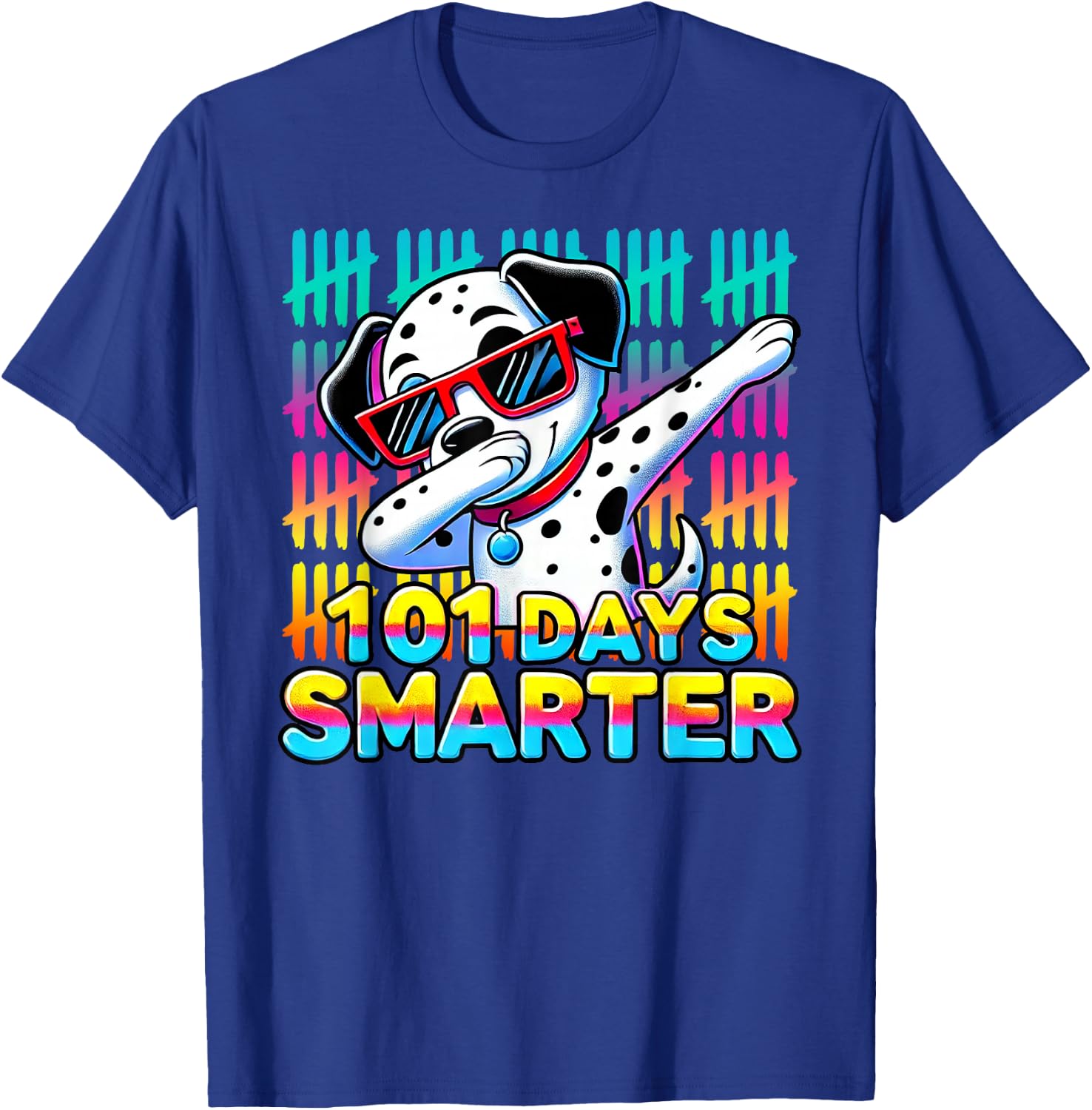 101 Days Smarter Dalmatiner T-Shirt - T-Shirt | Royal