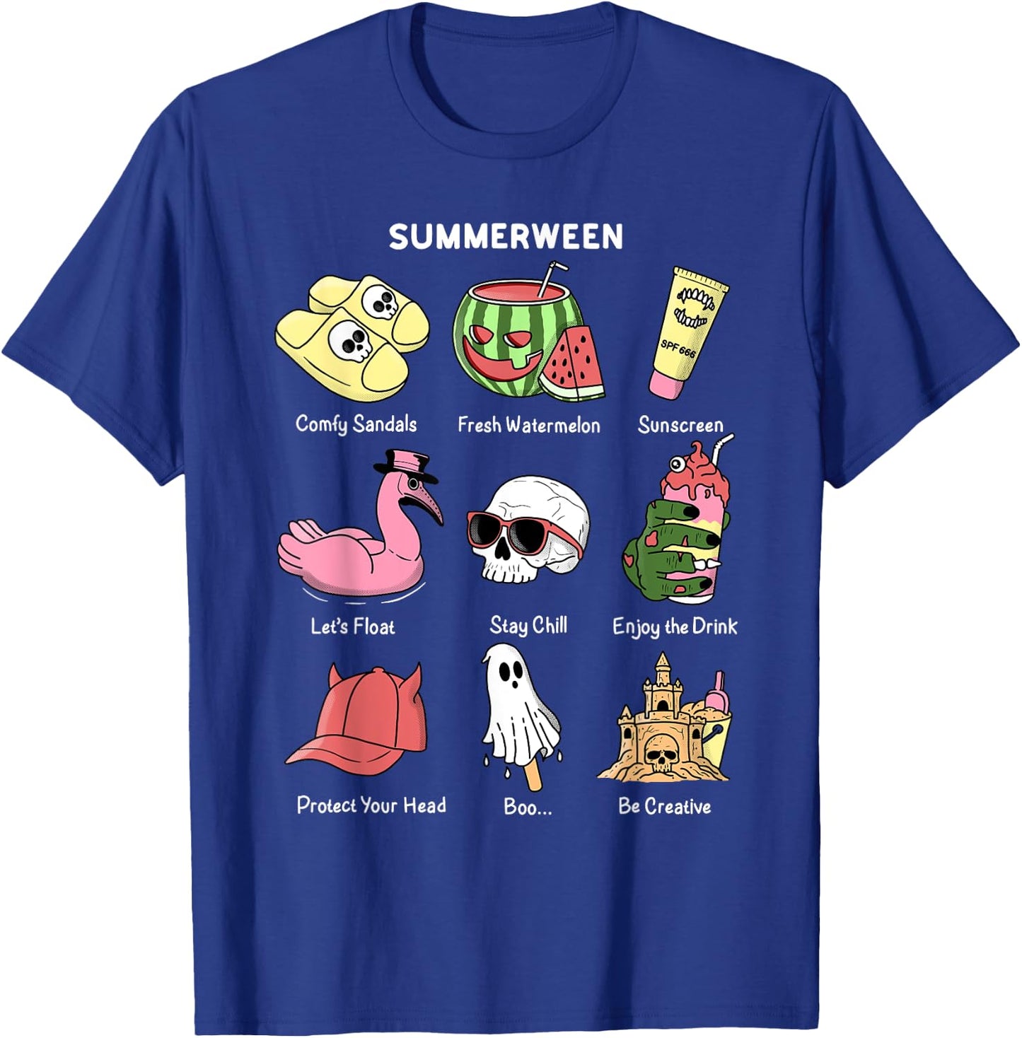 Summerween, Summer Halloween T-Shirt - T-Shirt | Royal
