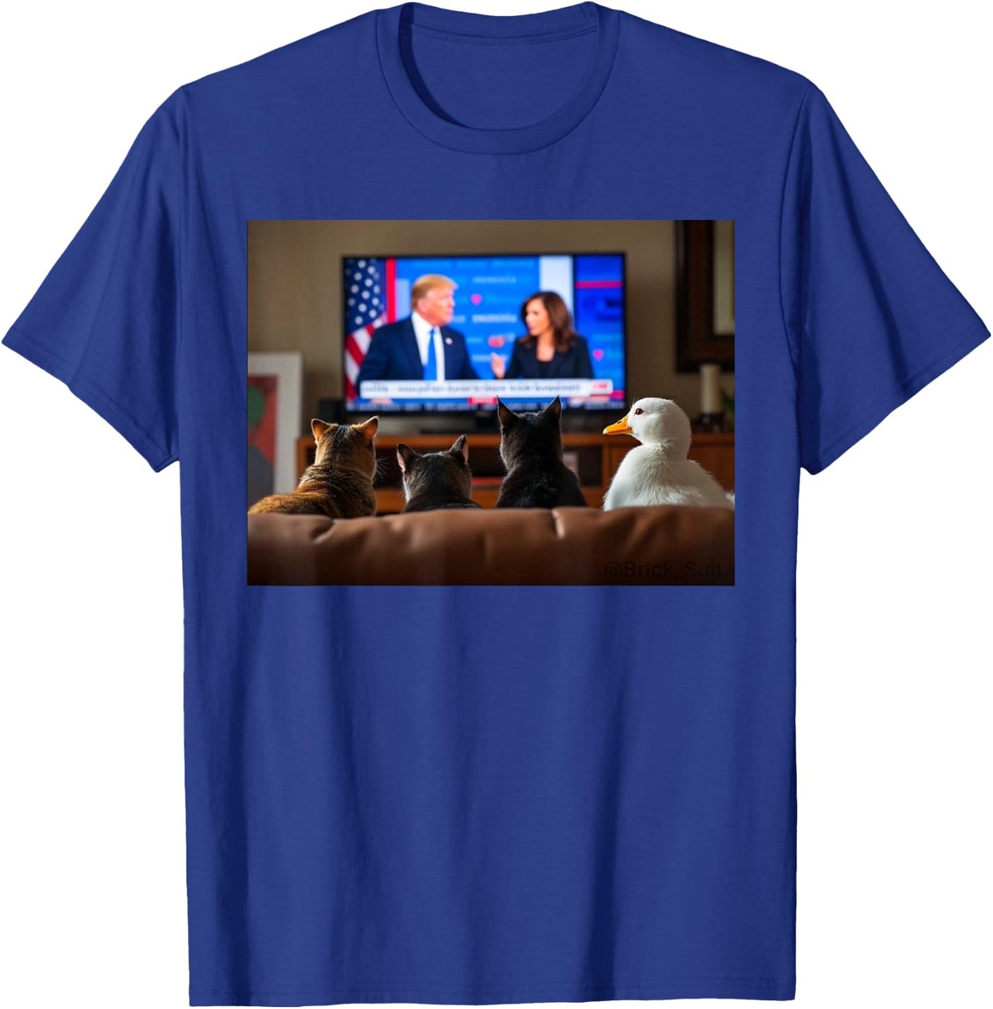 Cats And The Ducks Trump Shirt, Cats And The Ducks Trump T-Shirt - T-Shirt | Royal