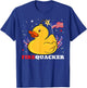 Firecracker Duck 4th of July Patriotic Day USA Flag Funny T-Shirt - T-Shirt | Royal