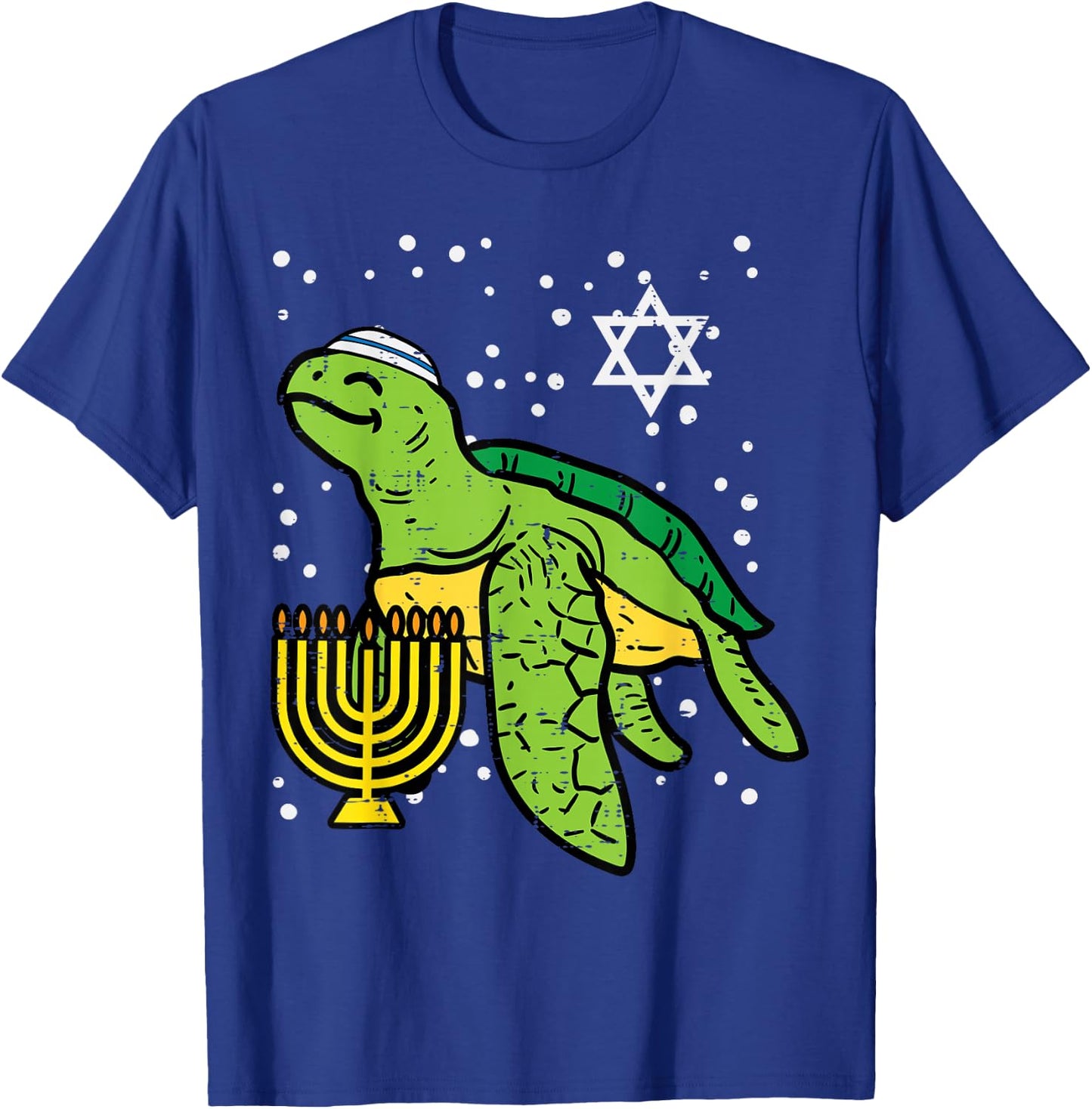 Hanukkah Sea Turtle Tortoise Chanukah Jewish Men Women Kids T-Shirt - T-Shirt | Royal
