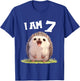 7 Years old 7 birthday Hedgehogs Boy Girl Hedgehog T-Shirt - T-Shirt | Royal