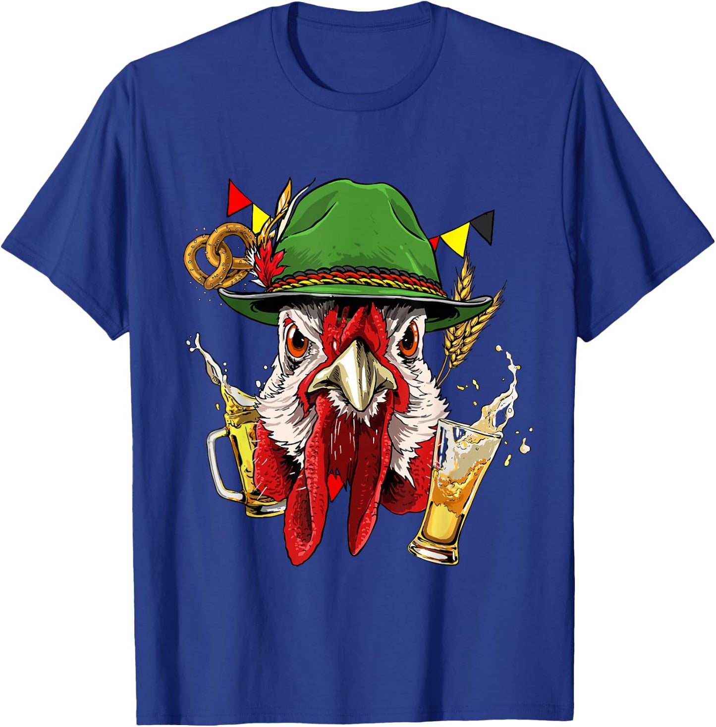 Chicken Germany Oktoberfest Party Beer Fest Chicken Lover T-Shirt - T-Shirt | Royal