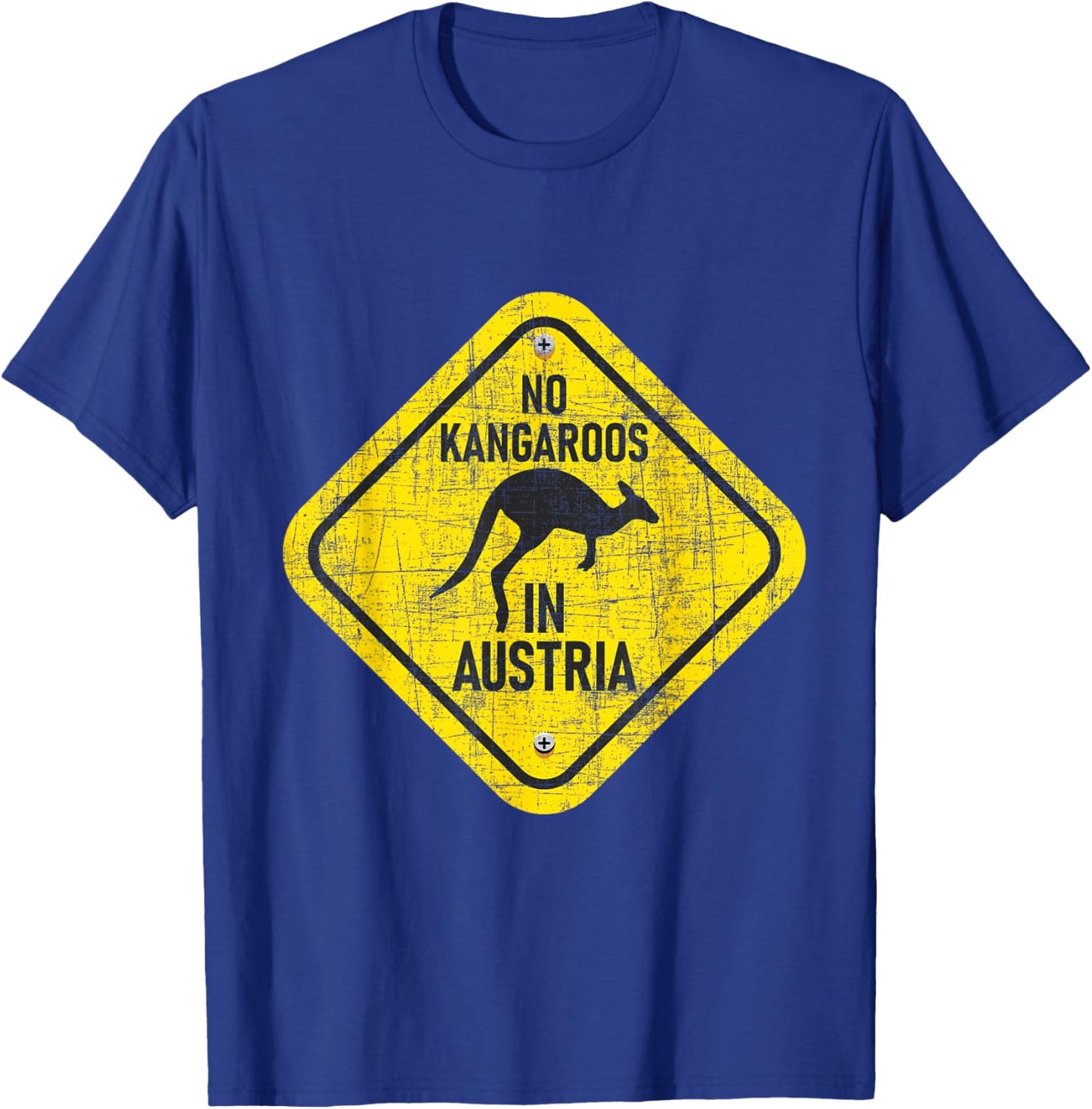 Zookeeper Wildlife Animal Lover with German Text "No Kangaroo in Austria, black T-Shirt - T-Shirt | Royal
