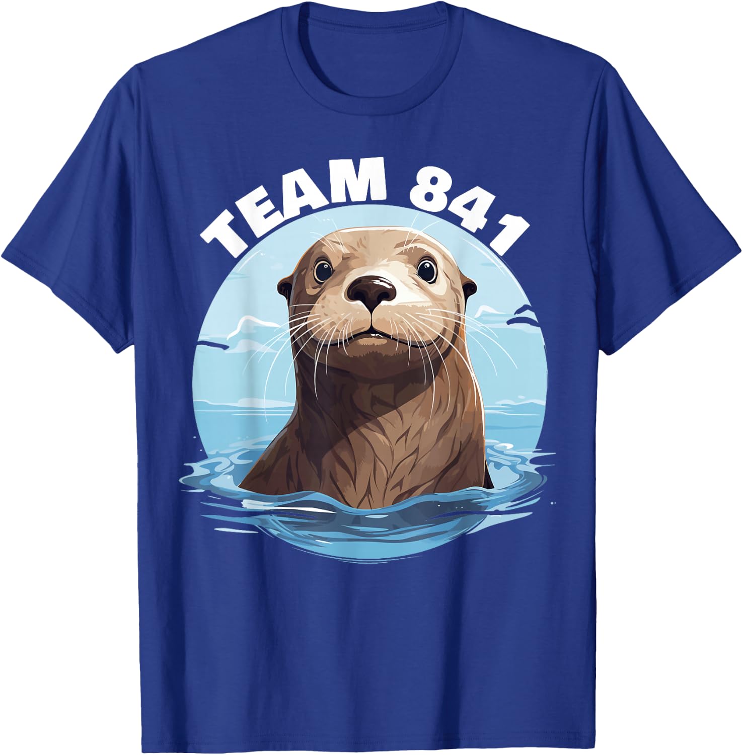 841 Surfing Otter 841 Otter Team 841 California Otter 841 T-Shirt - T-Shirt | Royal