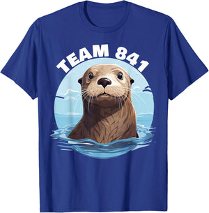 841 Surfing Otter 841 Otter Team 841 California Otter 841 T-Shirt - T-Shirt | Royal