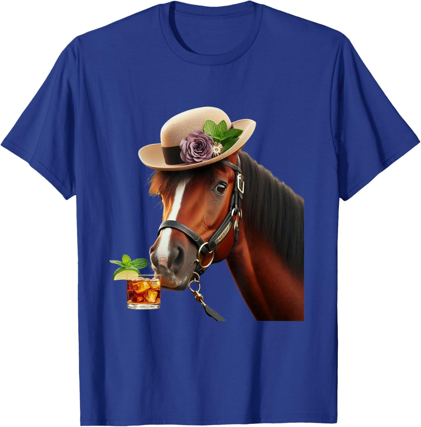 Funny Horse Derby Party T-Shirt - T-Shirt | Royal