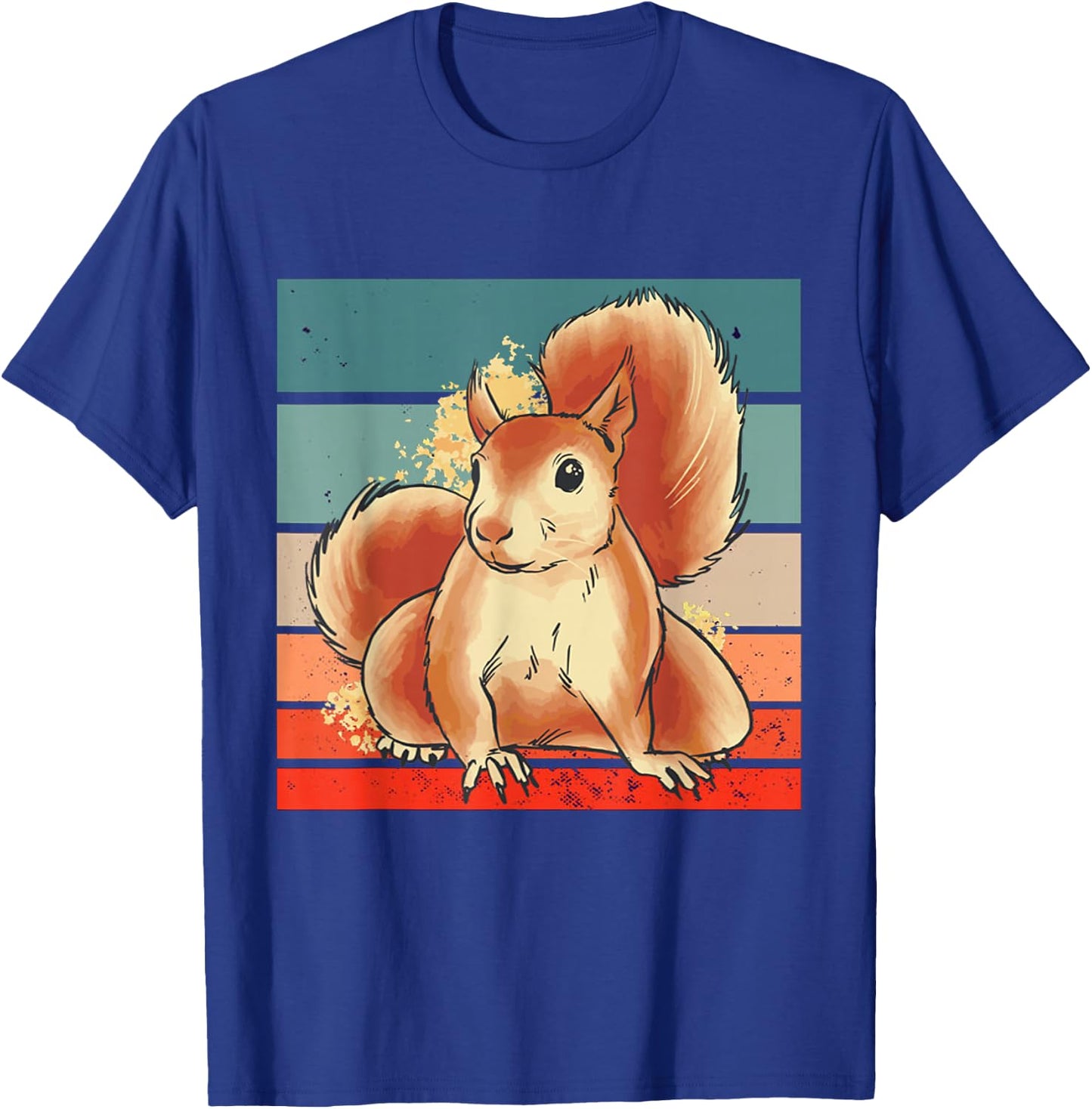 Cute watercolor Squirrel nature art animal lovers Art T-Shirt - T-Shirt | Royal