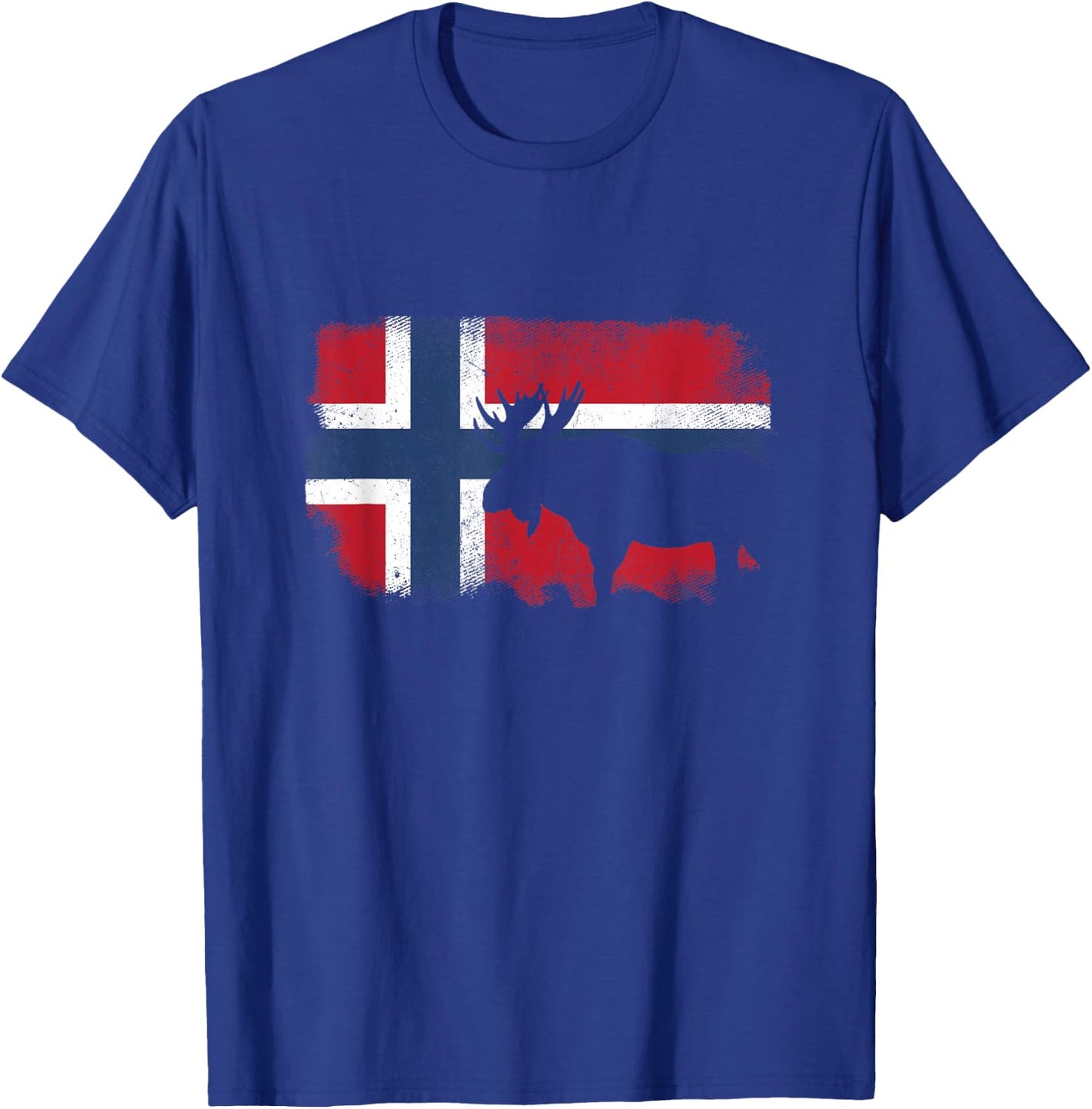 Norwegian Flag Noreg Norge Scandinavia Norway , black T-Shirt - T-Shirt | Royal