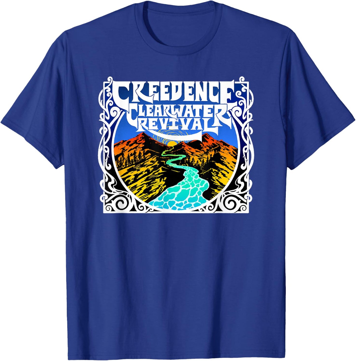 Creedence Clearwater Revival River , blue T-Shirt - T-Shirt | Royal