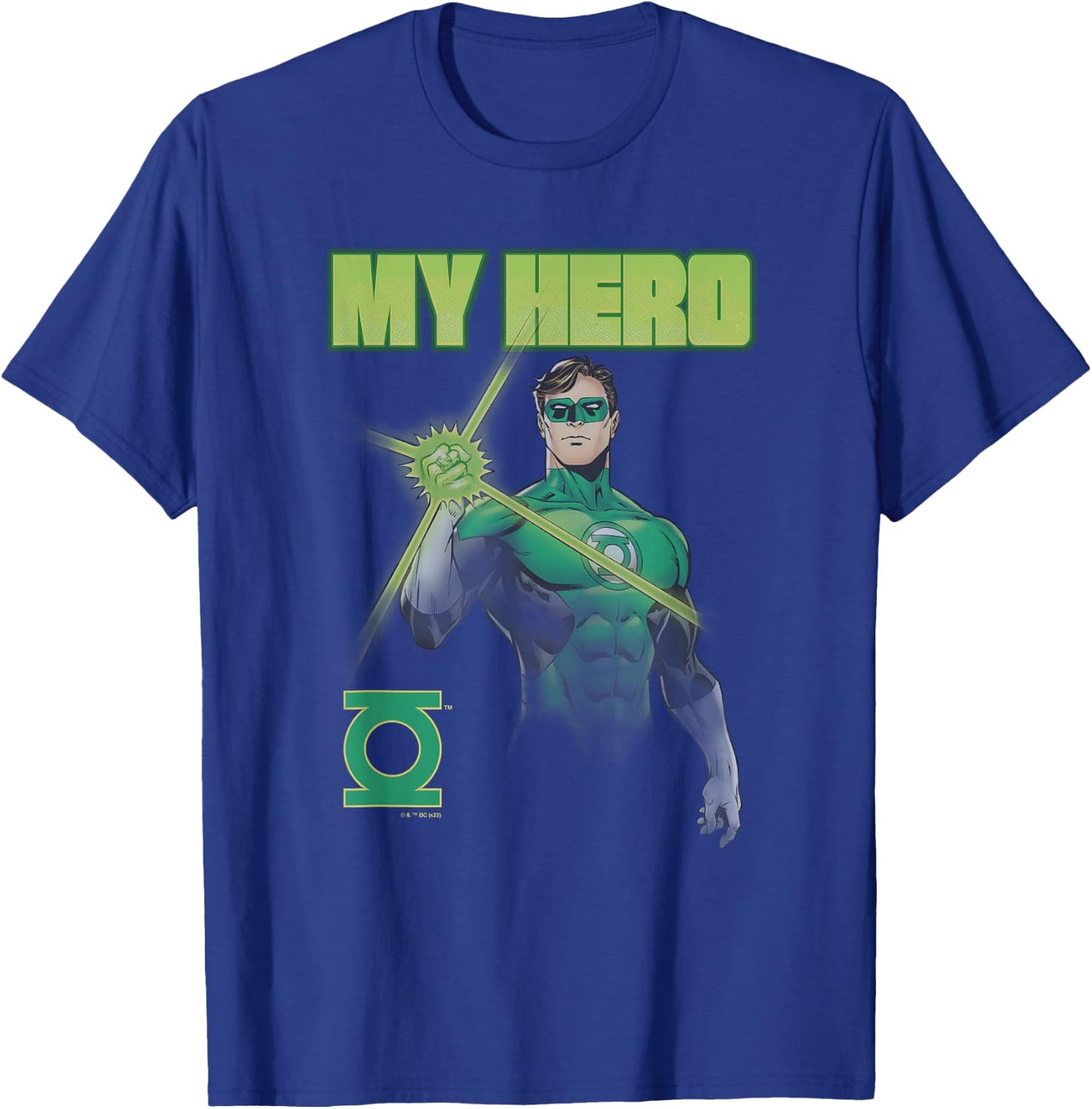 DC Comics Hal Jordan Green Lantern My Hero Portrait T-Shirt - T-Shirt | Royal