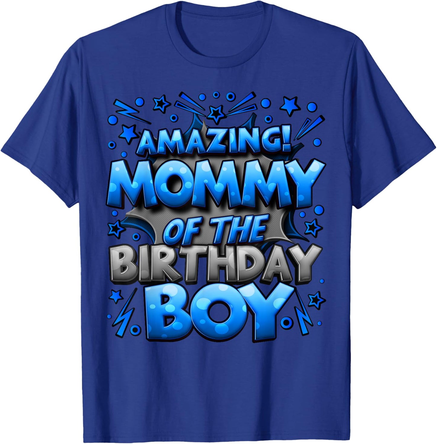 Mommy of the Birthday Boy Matching Family Mommy T-Shirt - T-Shirt | Royal