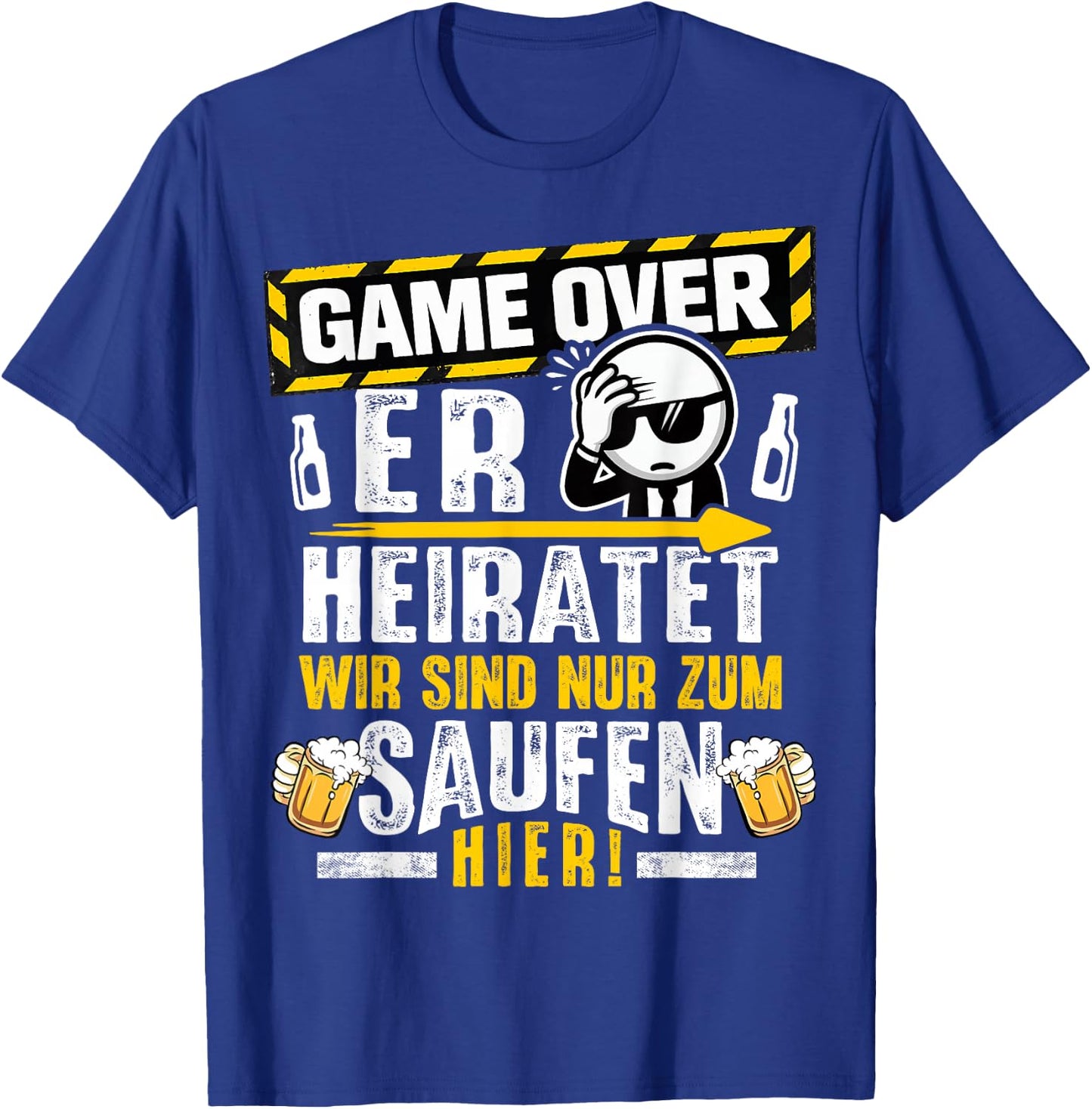JGA Männer Junggesellenabschied Team Bräutigam JGA T-Shirt - T-Shirt | Royal