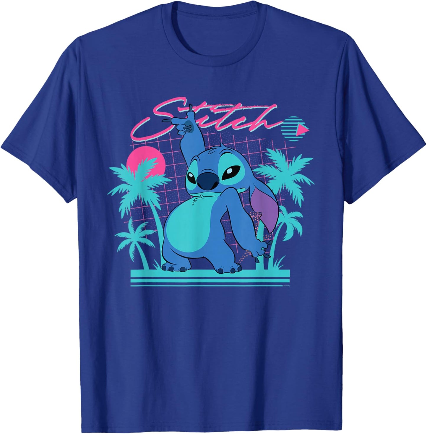 Disney Stitch Retro ’90s Couples Matching Valentine’s Stitch T-Shirt - T-Shirt | Royal