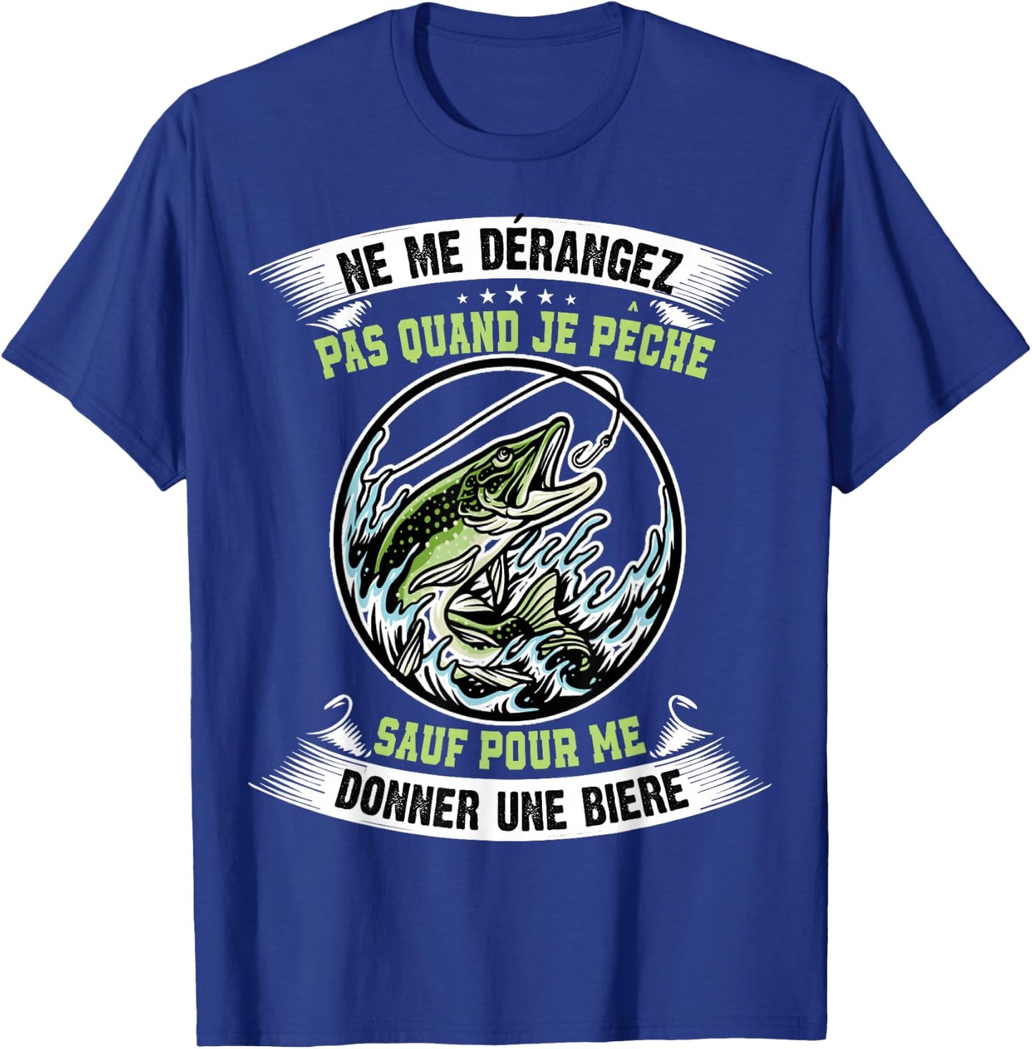 Predatory Fishing, Gift Pike Fisherman , Black T-Shirt - T-Shirt | Royal